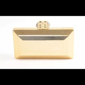 Judith Leiber Gold Metal Clutch